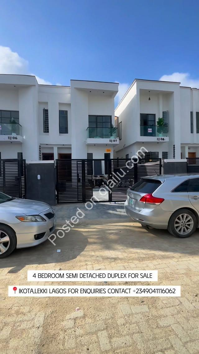 Ikota’s Finest: Contemporary 4BR Semi-Detached Duplex