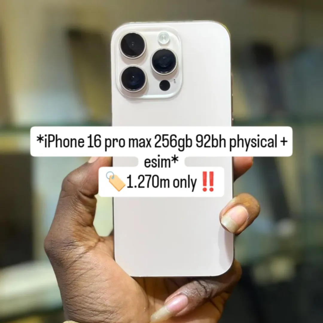 Best Price: iPhone 16 Pro Max 256GB – 92% Battery