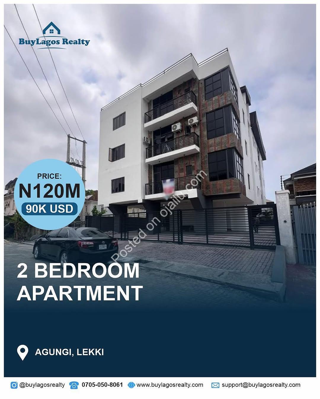 Ensuite Elegance: 2-Bed Gem in Agungi, Lekki