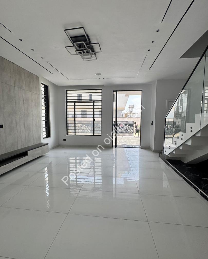 Ikota’s Finest: 4-Bed Semi-Detached with Stamped Floors & Cinema Sound