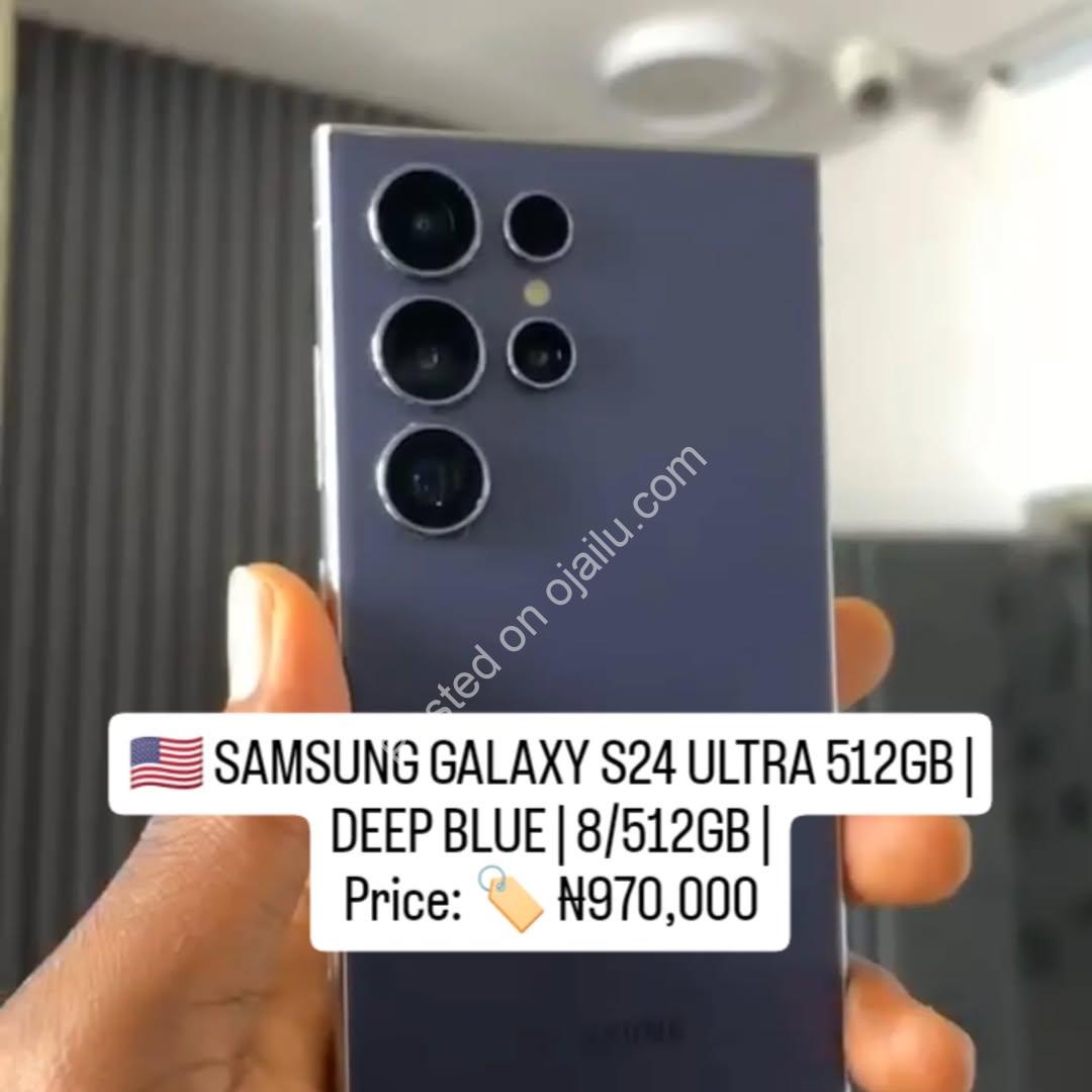 Snag the Samsung S24 Ultra 512GB in Deep Blue – Limited Stock in Ikeja!