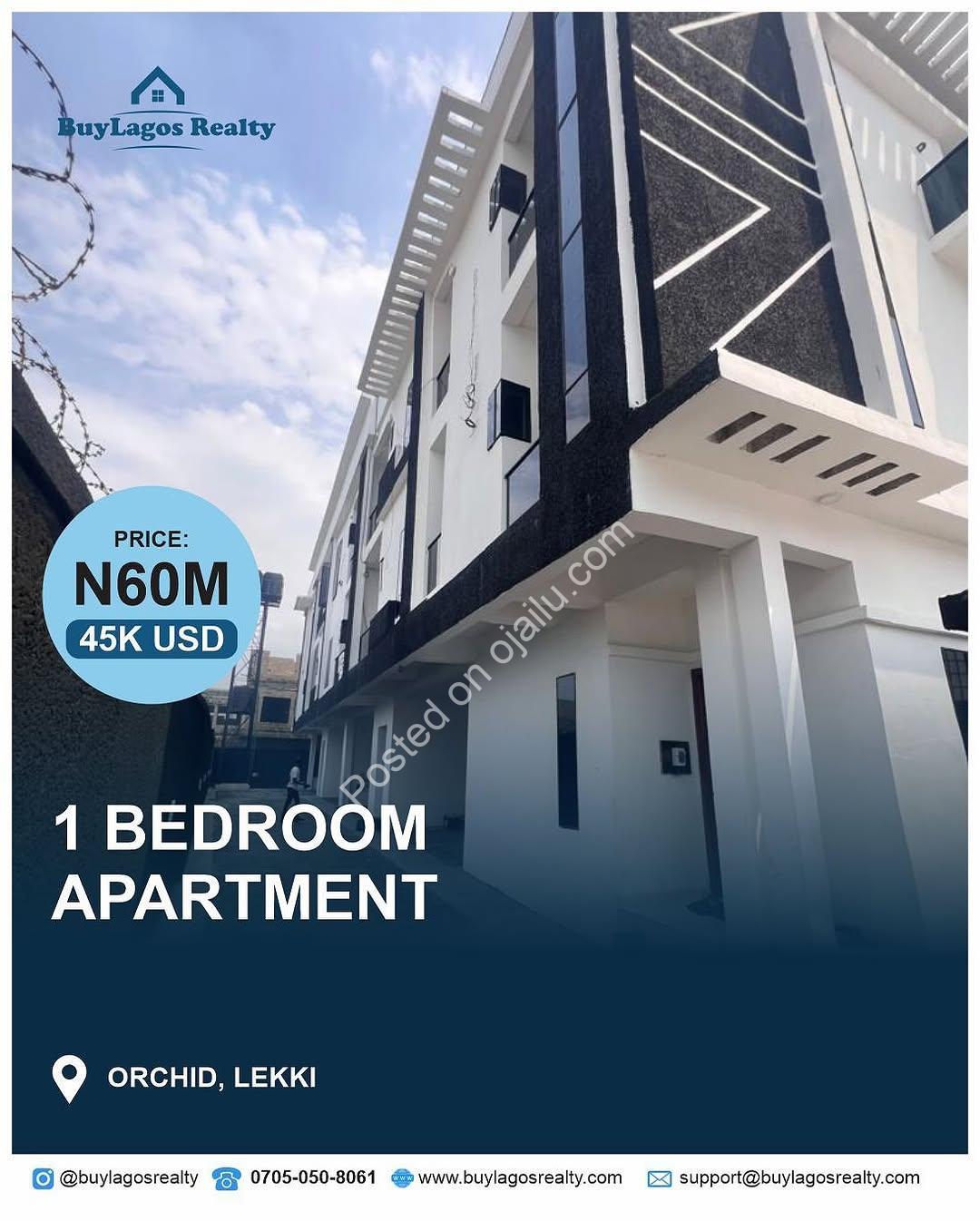 Spacious 1-Bed En-suite in Lekki for N60M