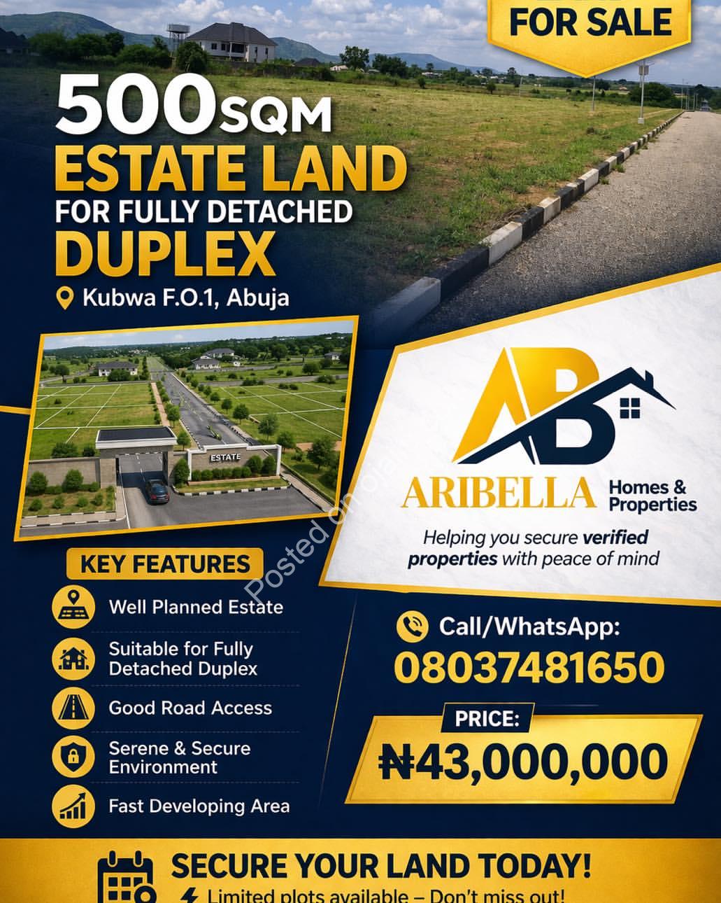 Your Dream Duplex Site in Kubwa F.O.1