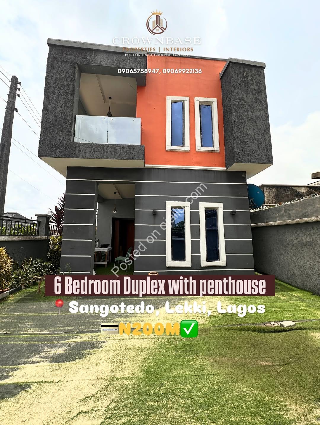 Sangotedo Stunner: 6-Bed + Penthouse, CofO in View