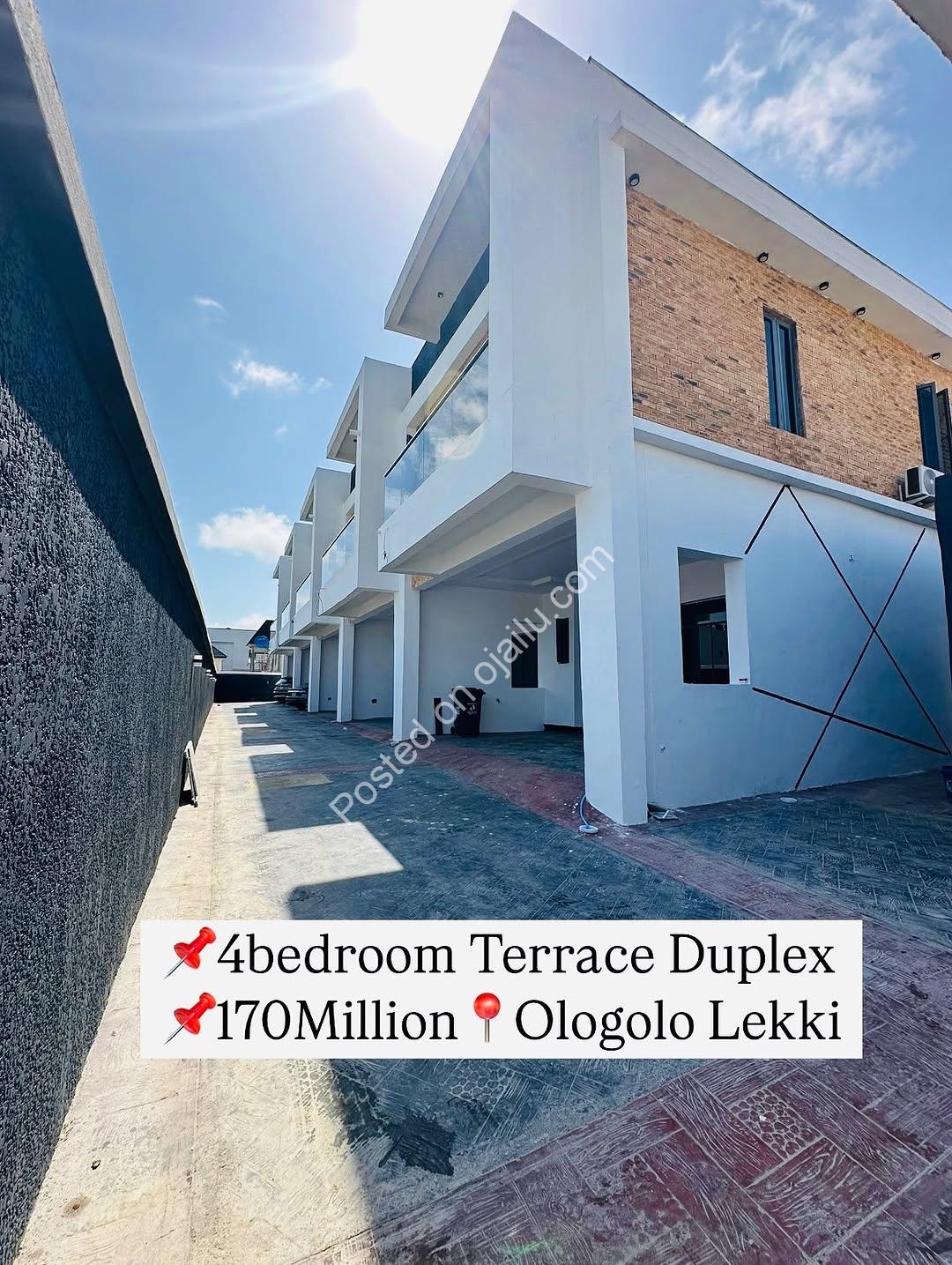 4-Bed Terrace Duplex: Smart Home, Prime Lekki