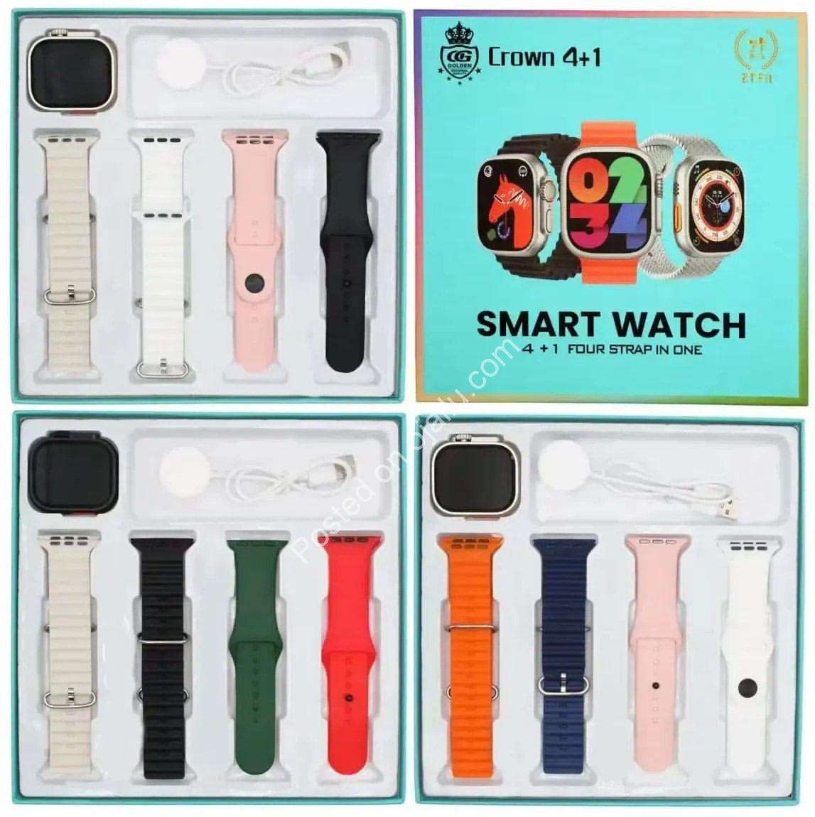 Tap & Talk Smartwatch: 4 Straps, Calls & 15K Only!