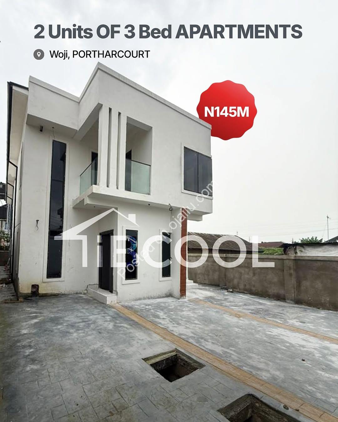 All-Room Ensuite: 2 New 3BR Units, Woji