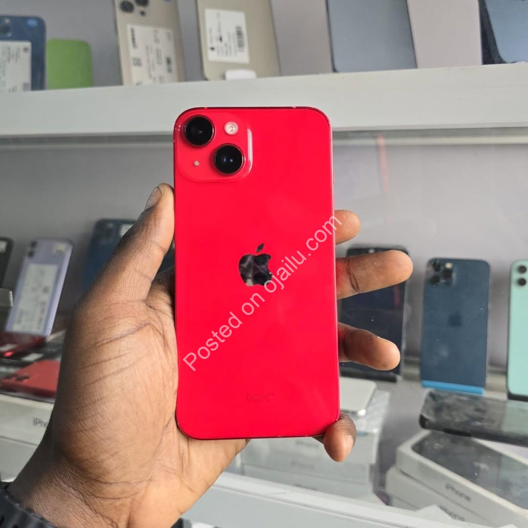 ₦560K! iPhone 14 Red, 128GB, UK Used, 89% Battery: Free Pouch + Privacy Guard