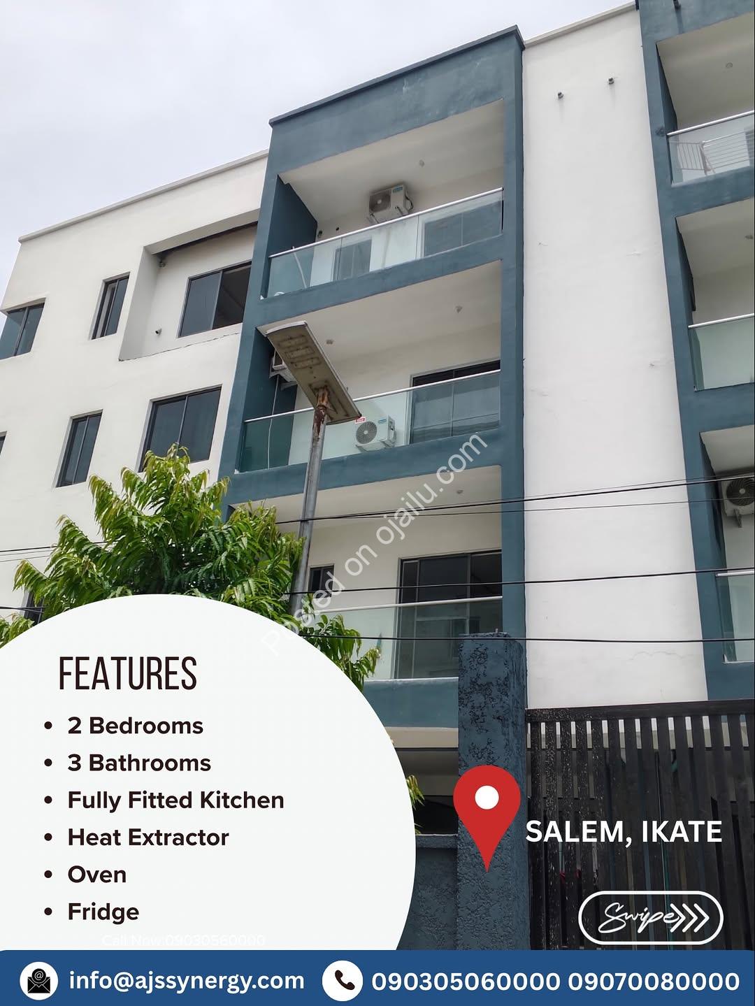 Premier 2-Bed Flat in Salem, Lekki – Fully Furnished!