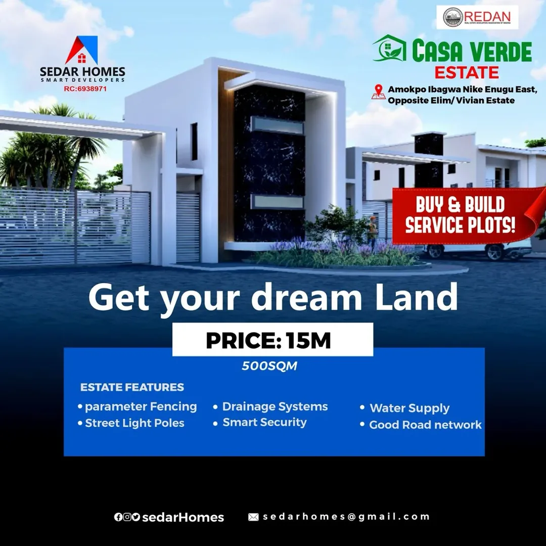 Your 500sqm future starts at ₦15M in a gated community