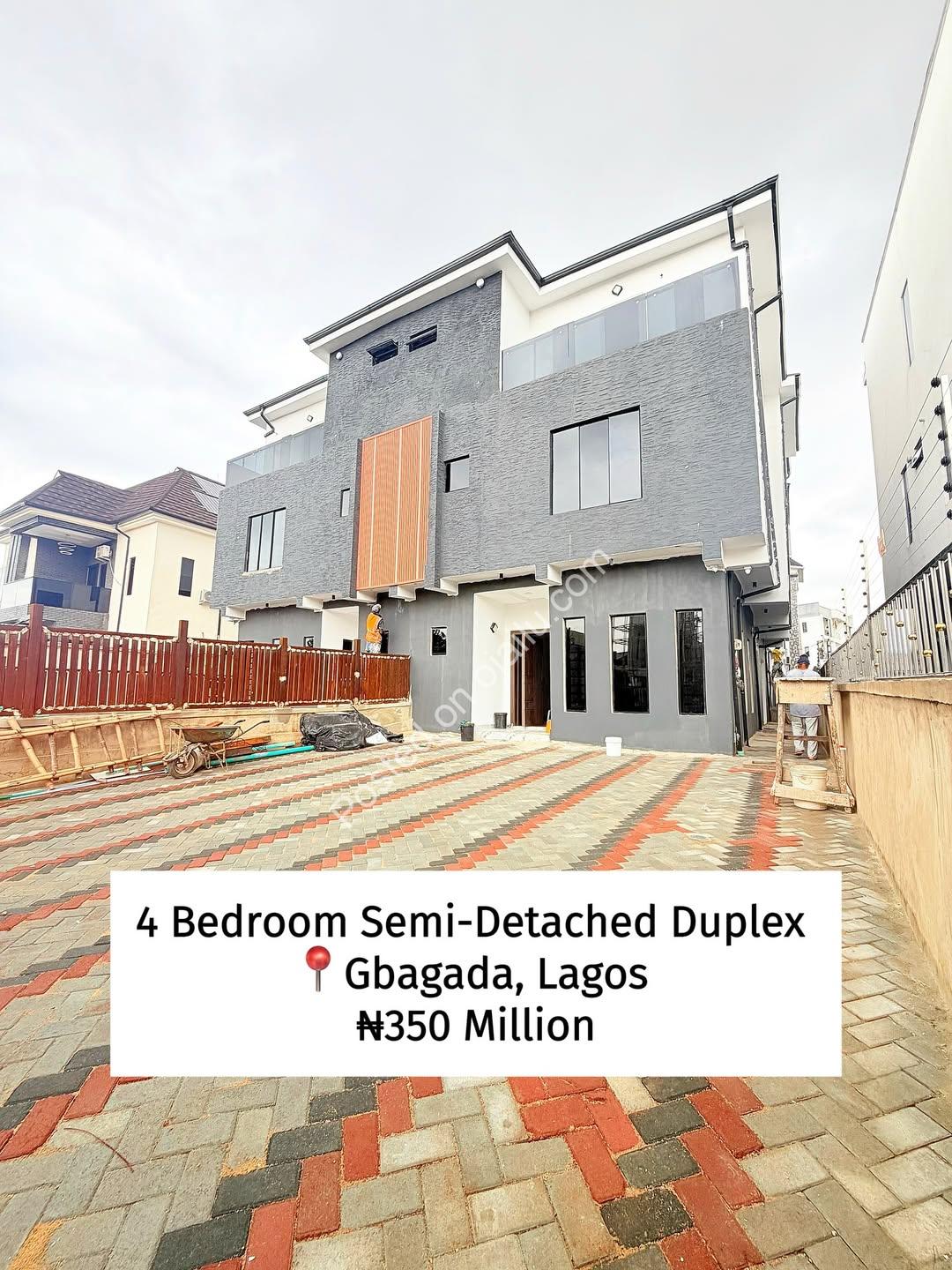 Spectacular 4-Bed Semi-Detached Duplex in Gbagada