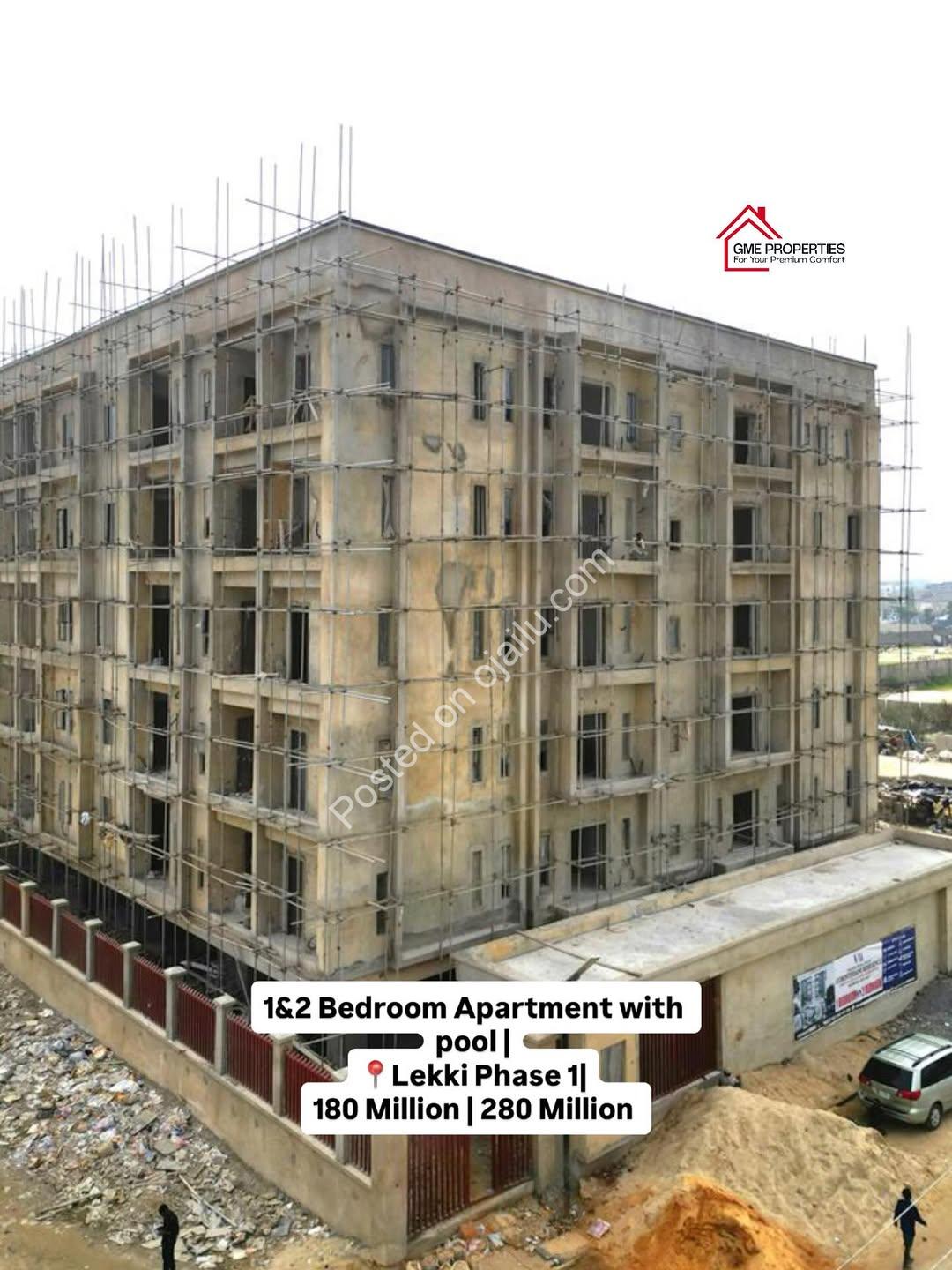 Lekki Phase 1: Pool & Gym, 1-2 Bed in Prime Spot.