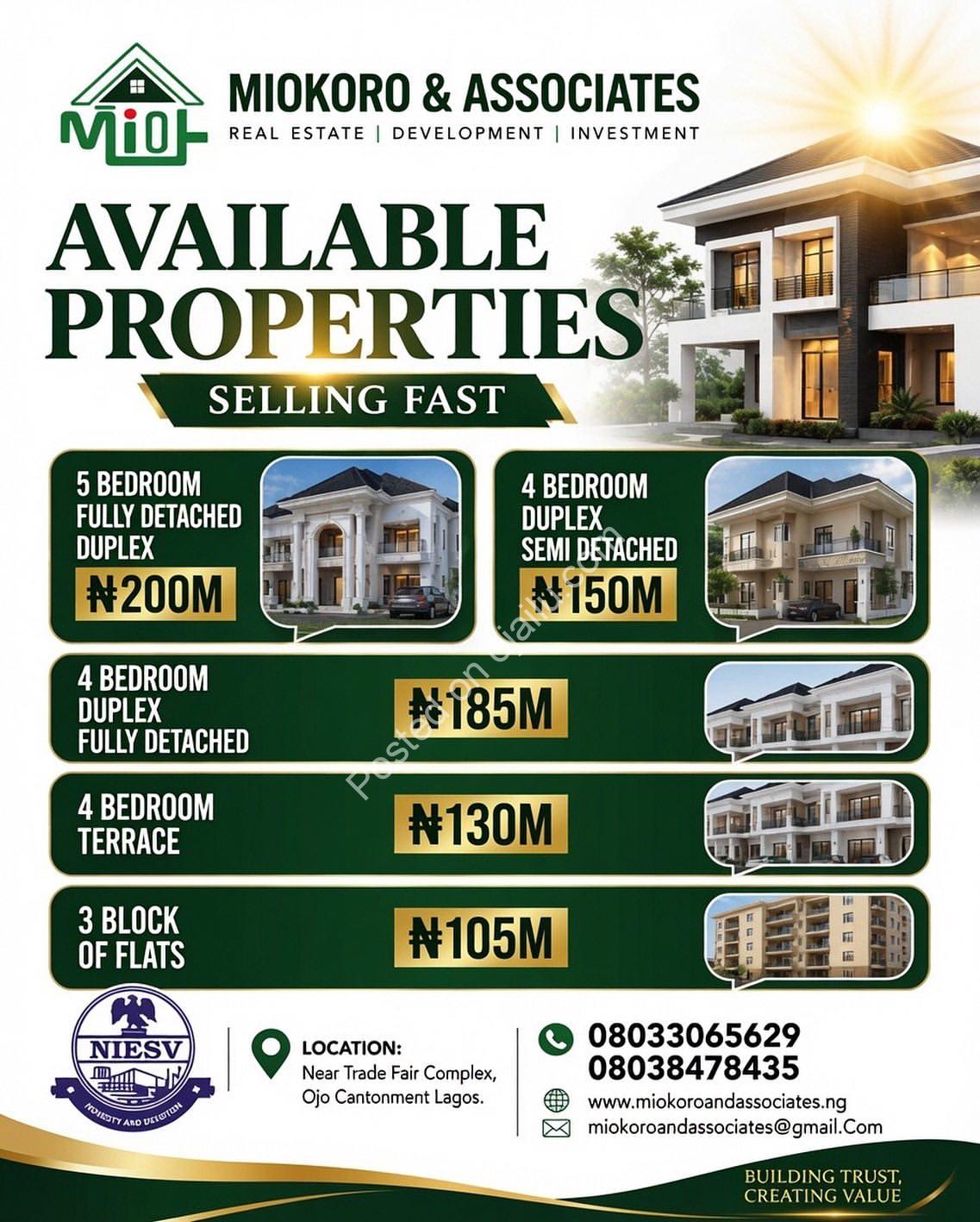 Prime Homes in Ojo Cantonment