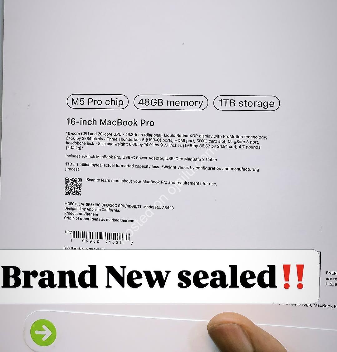 Apple M5 Pro: Unrivaled Power, Sealed & Ready