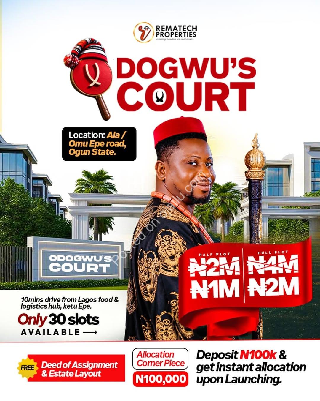Secure Your Tomorrow: 30 Slots Left at Odogwu’s Court