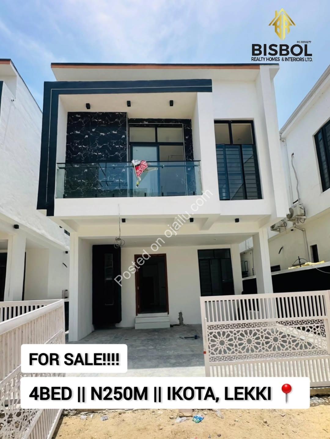 Move-In Ready: 4BR Duplex, Ikota Lekki – ₦250M