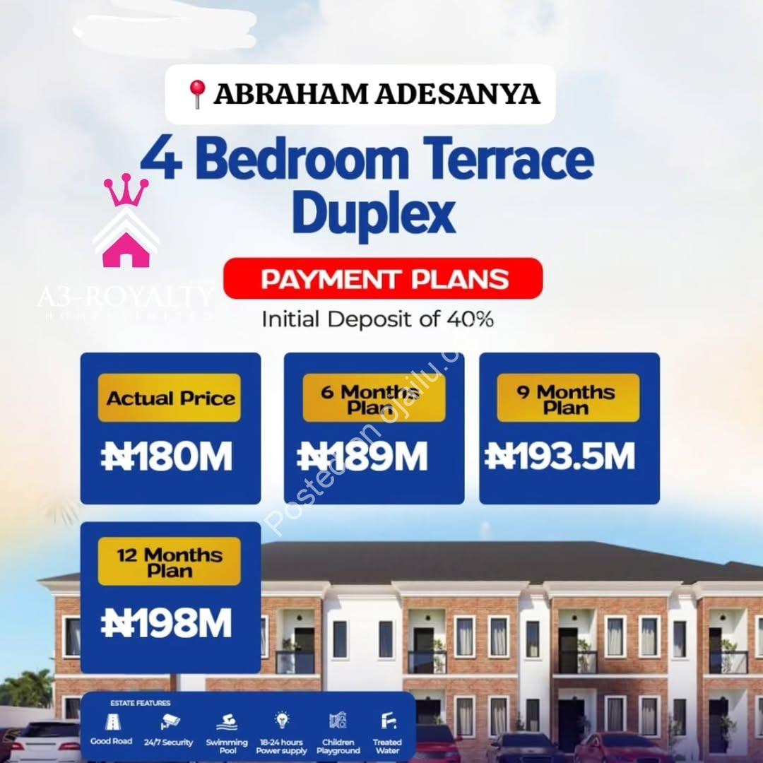 Secure Your Dream Duplex in Lekki – 12-Month Payment Plan