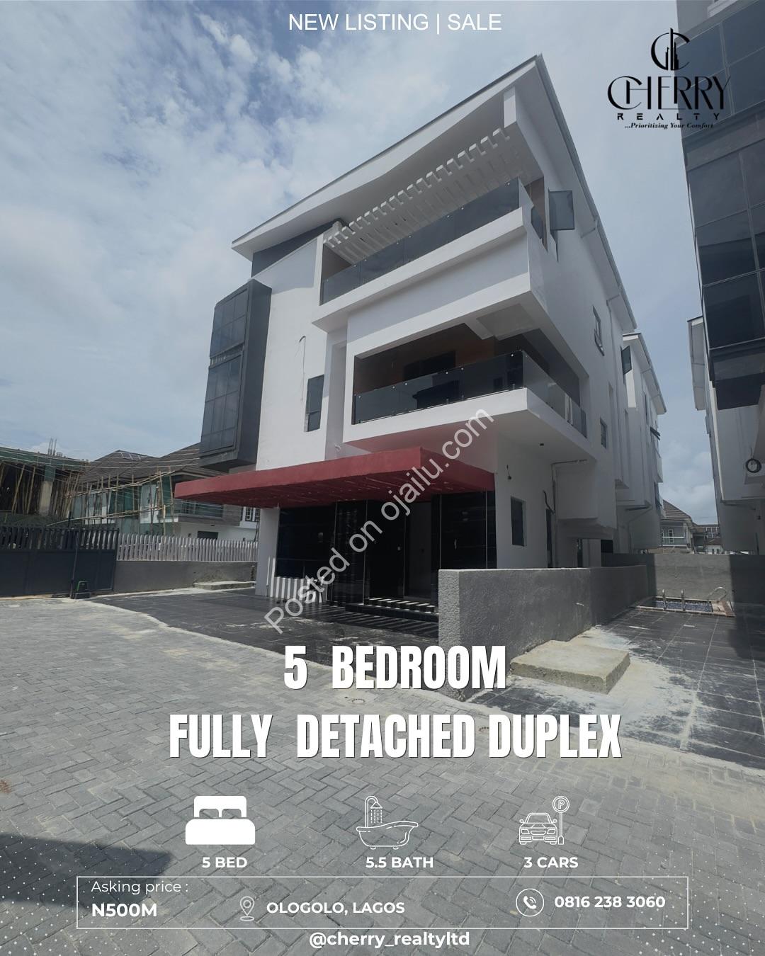 Ologolo’s Finest: 5-Bed Duplex with Pool & Gym