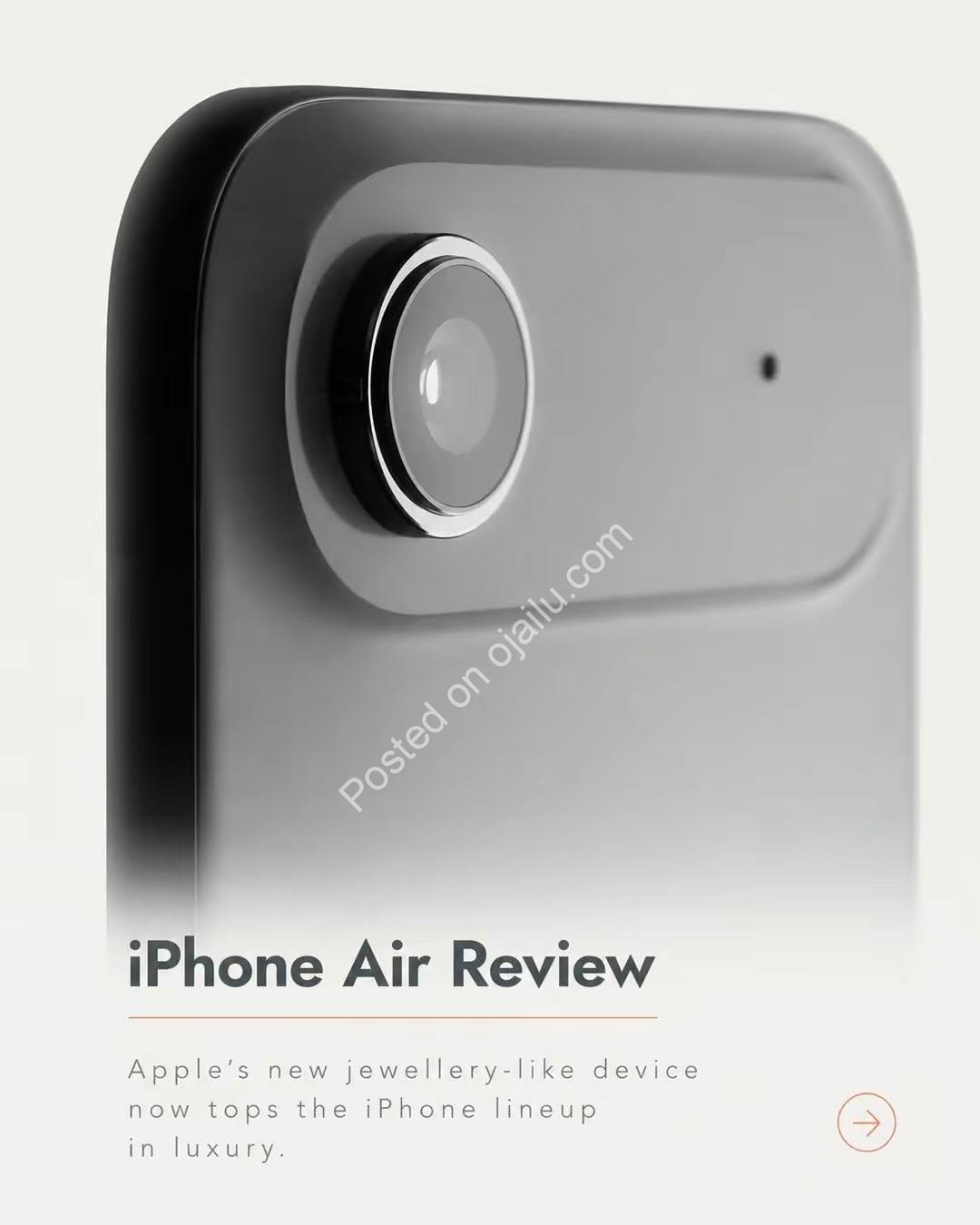 Slimmer Than Ever, Purer Than Jewelry: iPhone Air