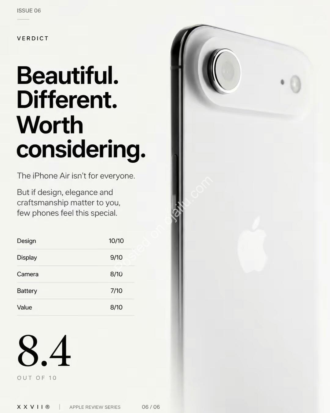 Slimmer Than Ever, Purer Than Jewelry: iPhone Air