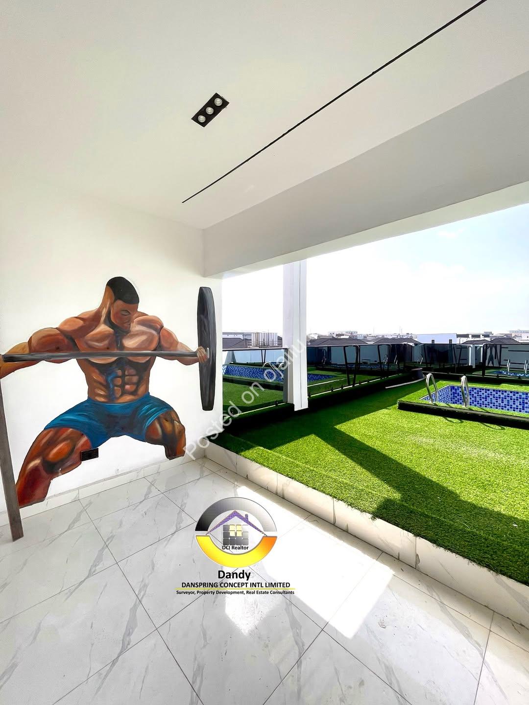 Suspended Pool & Cinema: 5-Bed Duplex in Lekki