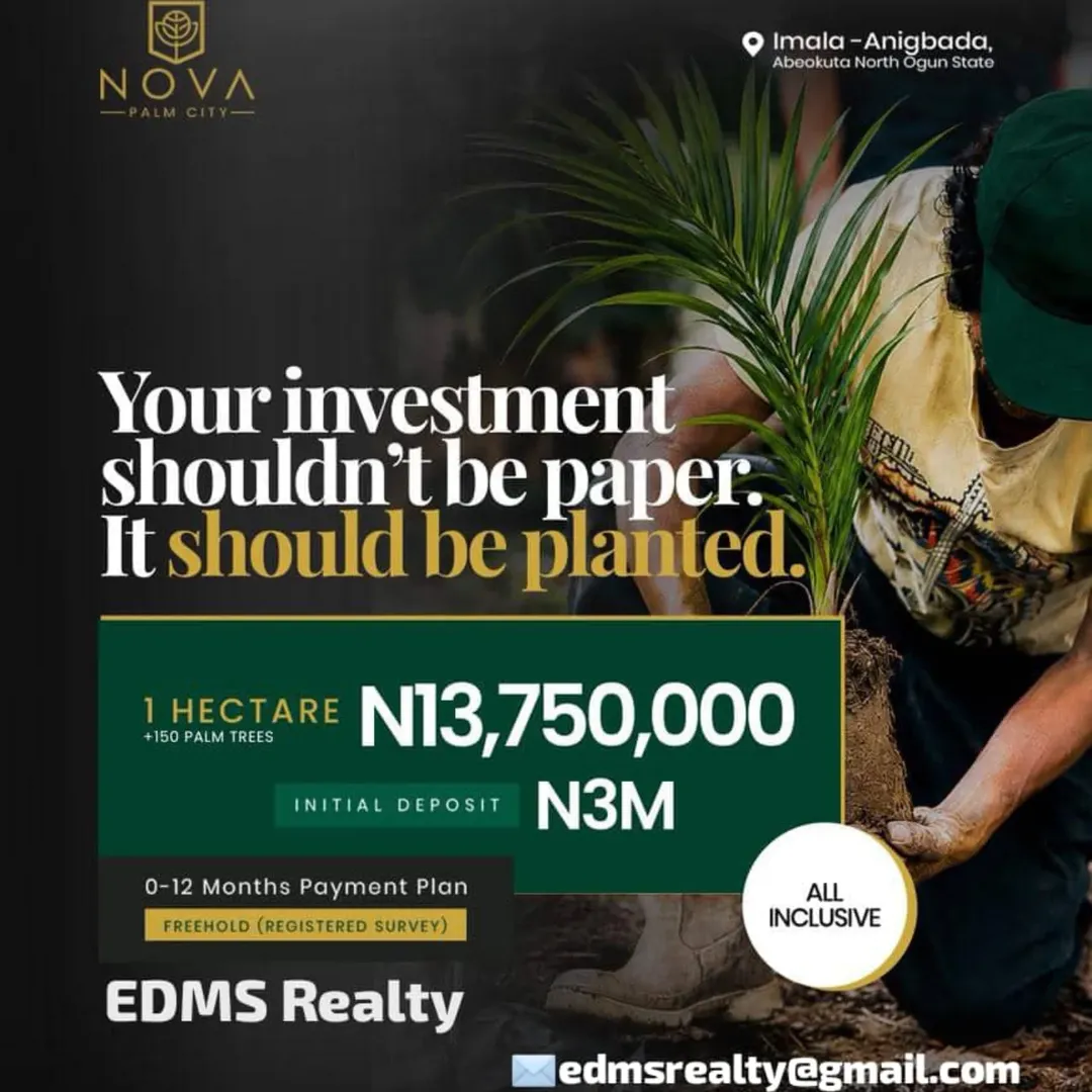 Farm Your Future: 1 Acre Oil Palm Estate from ₦5.5M