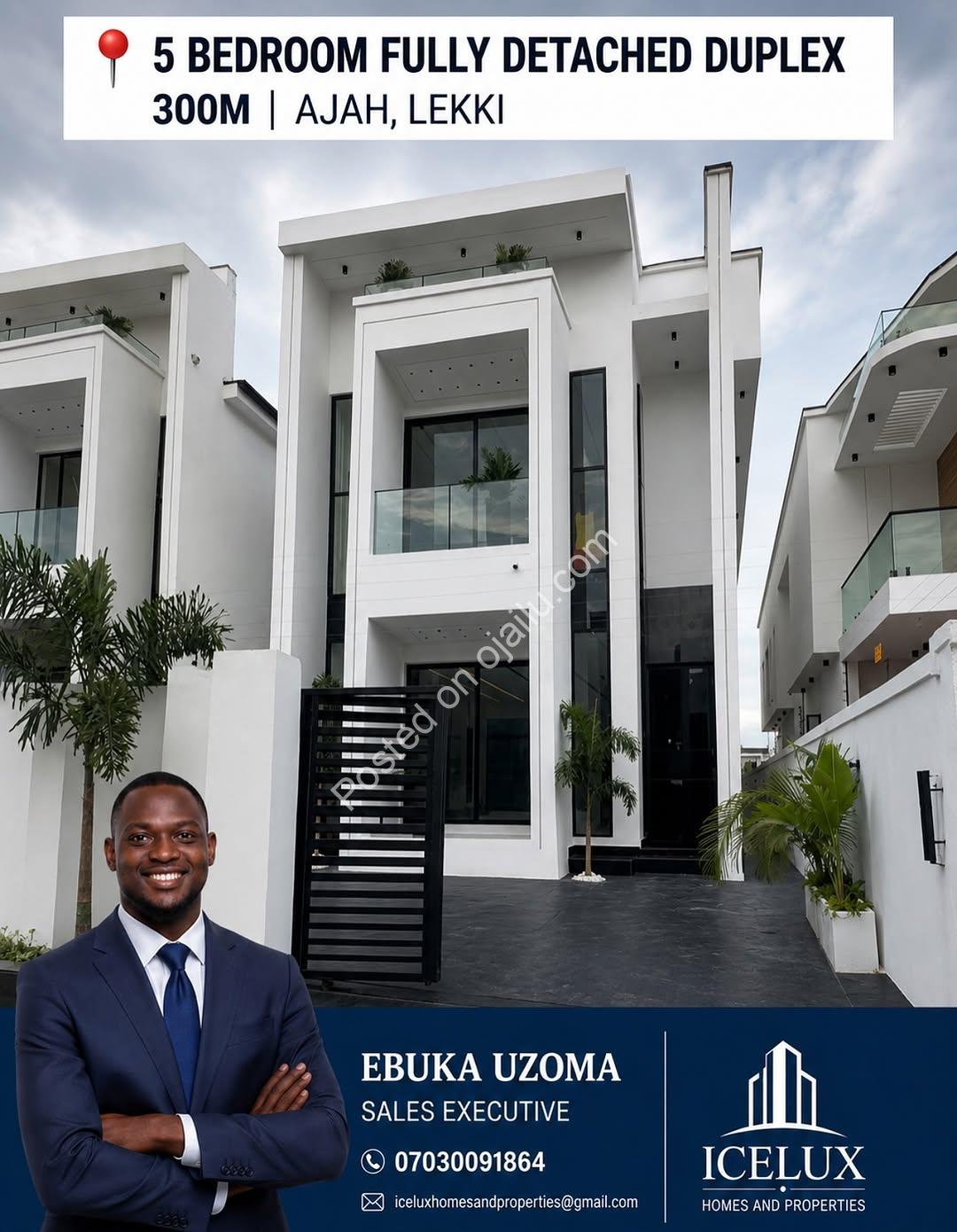 5-Bed Luxury Duplex with Pool in Ajah