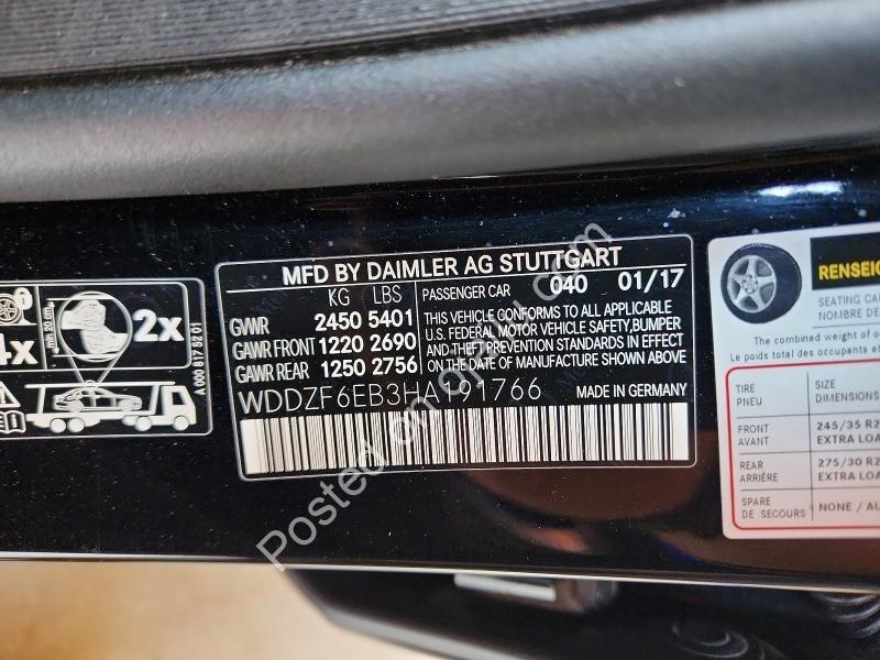 Unlock AMG Power: 2017 E 43 4MATIC, N36M Total