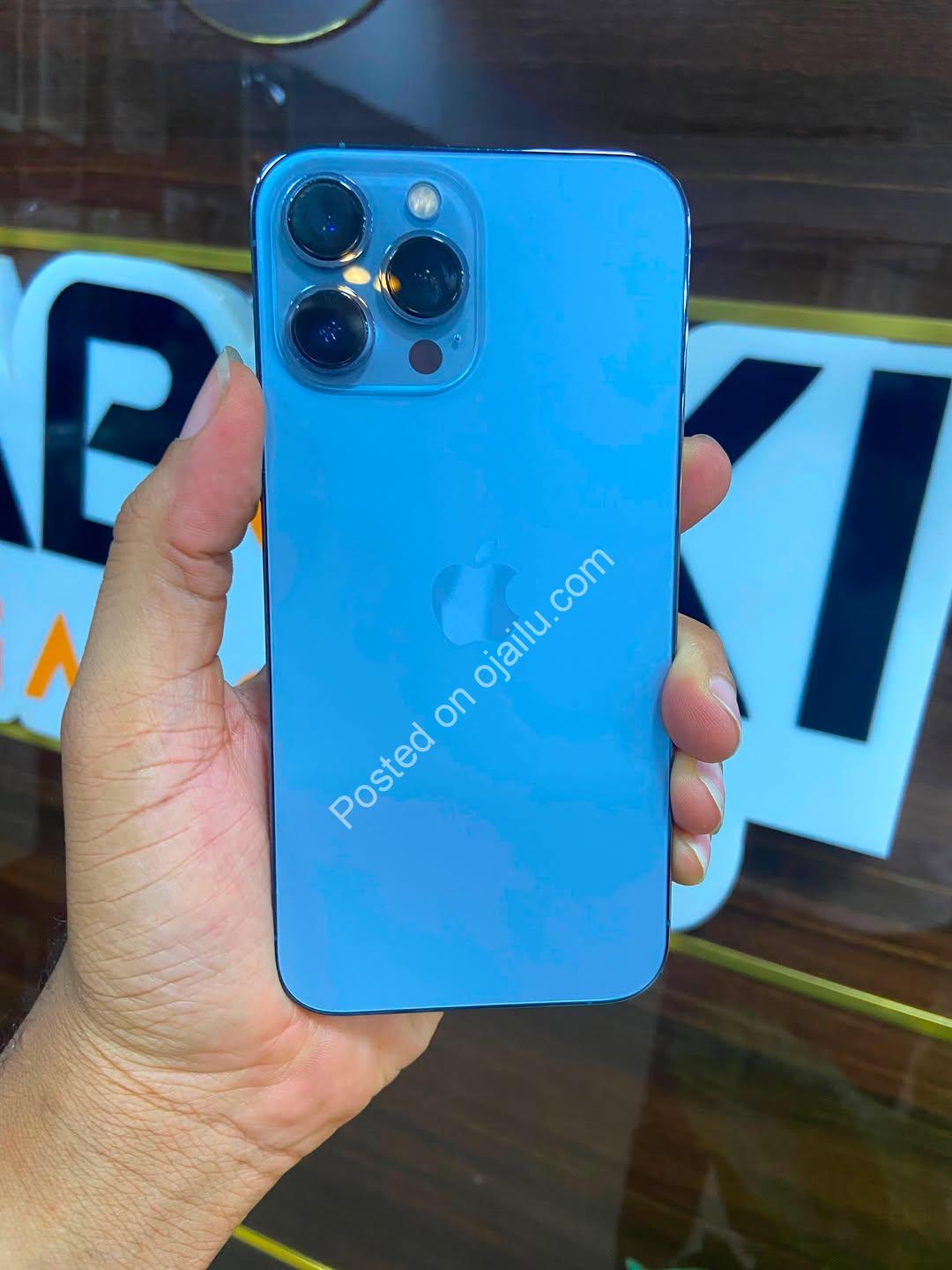 Premium iPhone 13 Pro Max 256GB, 85% Battery, Sierra Blue – Grab It Now!