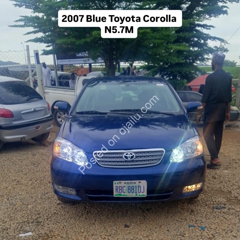 Mint 2007 Toyota Corolla: Perfect A/C, Engine & Gear – N5.7M