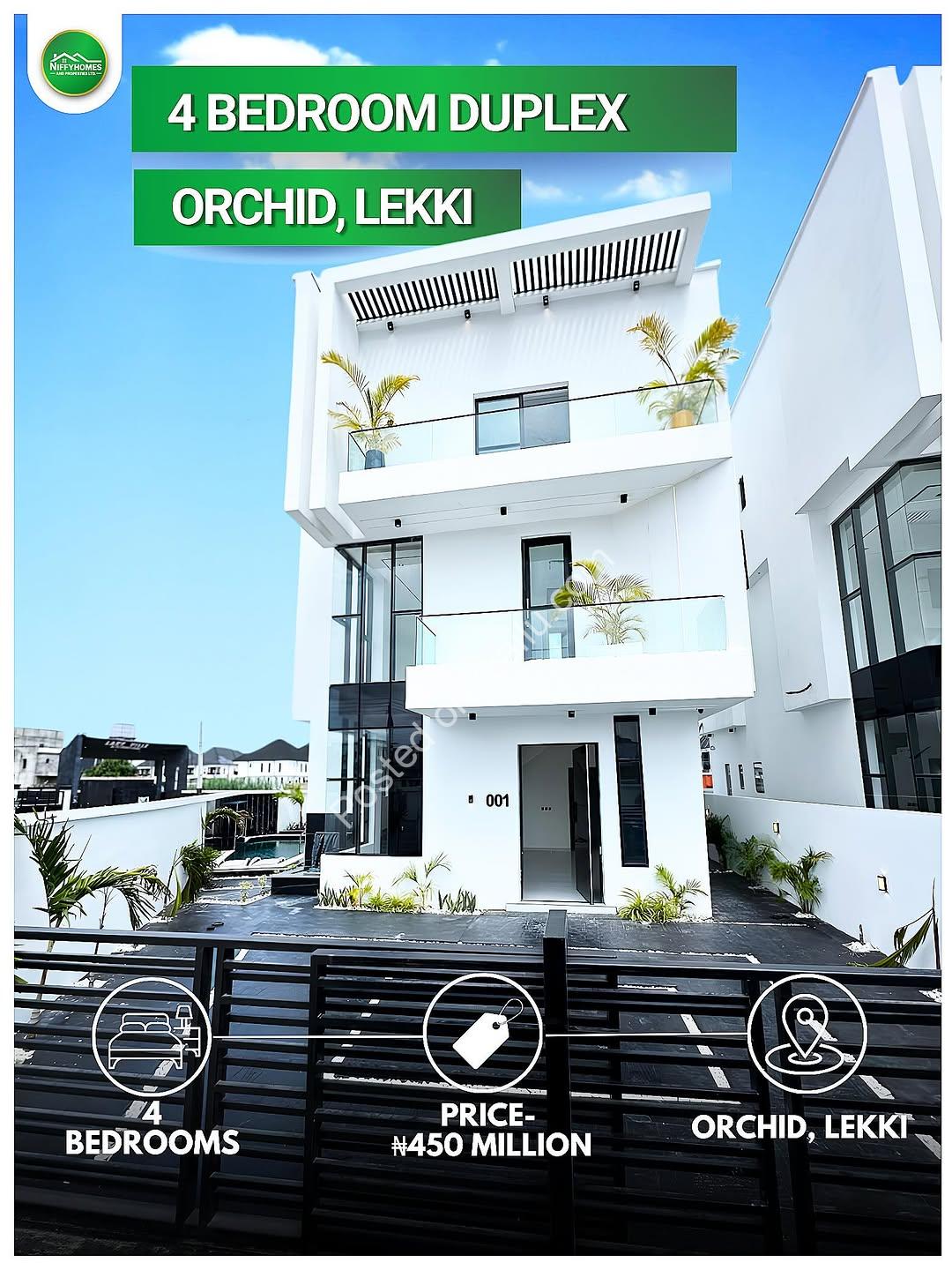 Brand new 4BR Duplex with Pool in Orichid