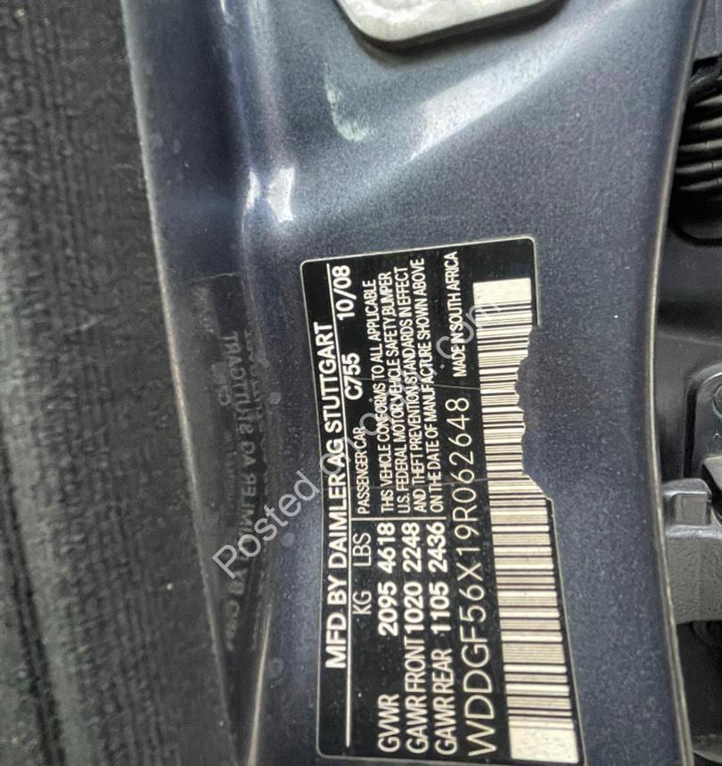 2009 Mercedes C350 AMG Kit – Panoramic Roof & 7.5M Only
