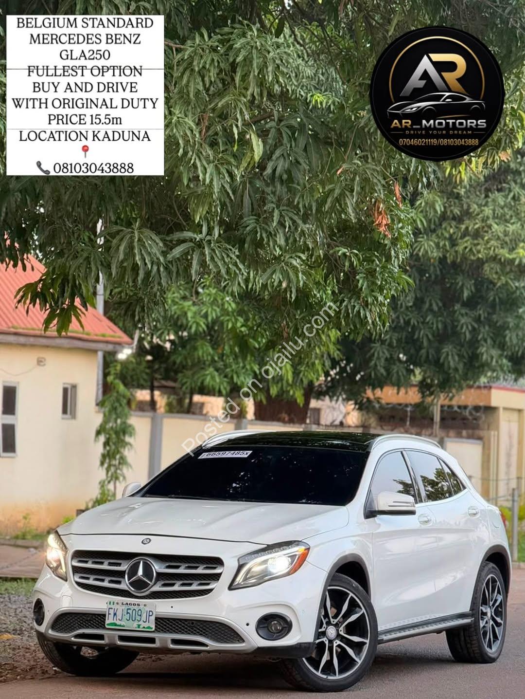 Mercedes GLA250: Full Option, Duty Paid, Drive Today
