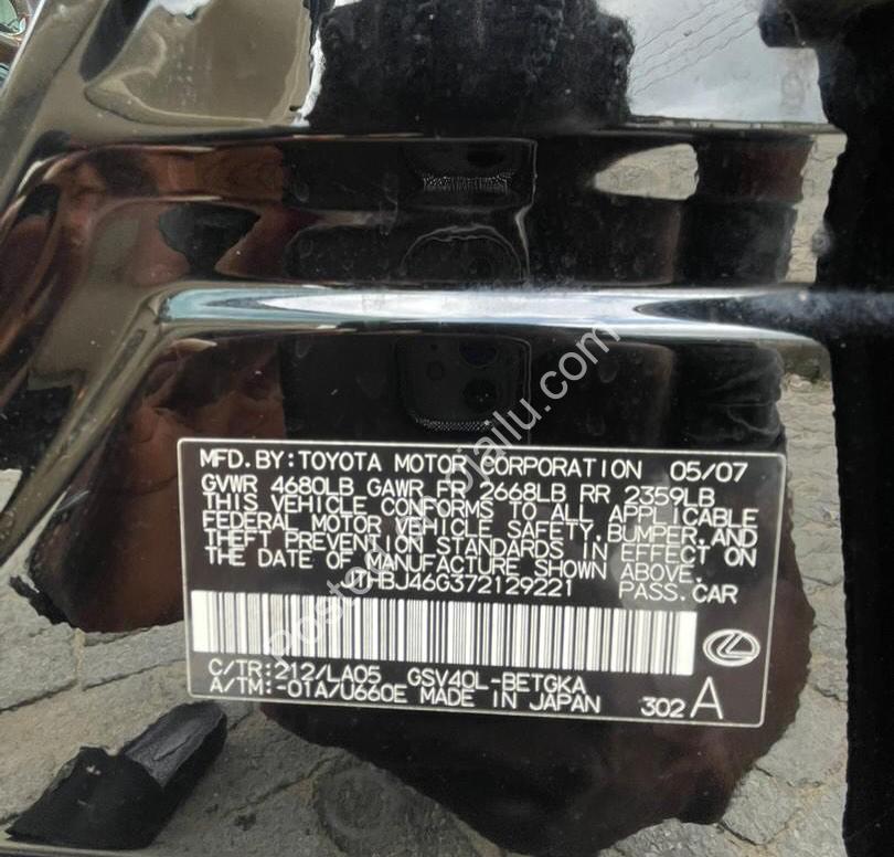 2007 Lexus ES350: 9M NAIRA – Luxury Steal at Ikate, Lekki!