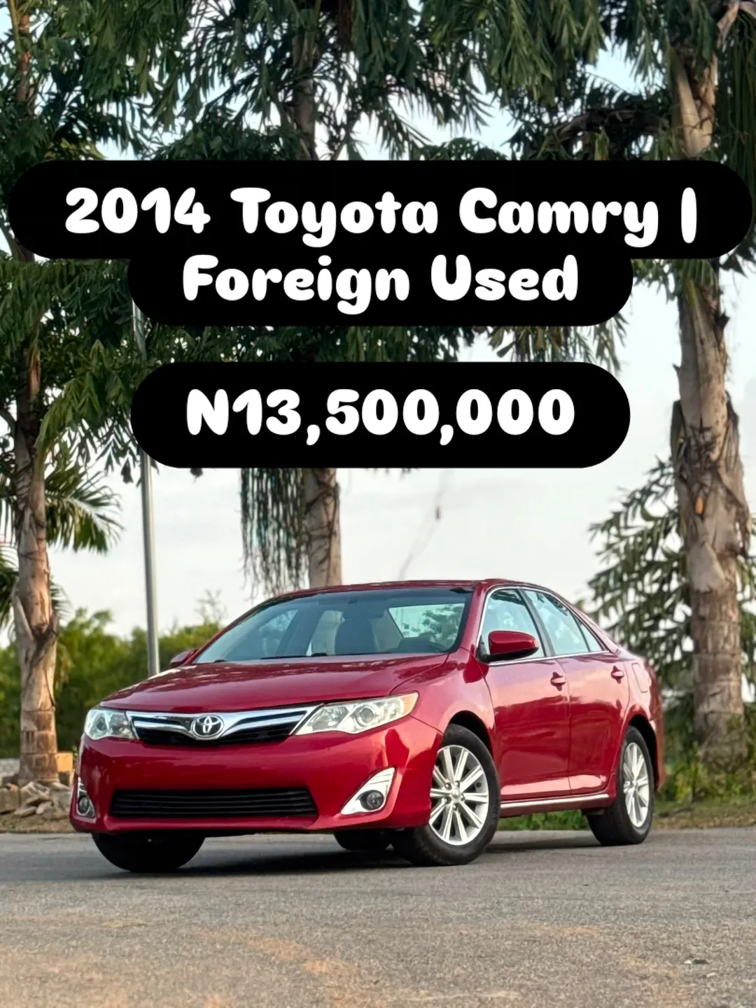 2014 Toyota Camry – Low Mileage, Sunroof, N13.5M
