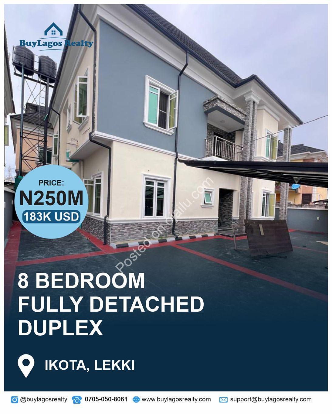 Ikota’s Finest: 8 En-Suite Bedrooms in Prime Lekki