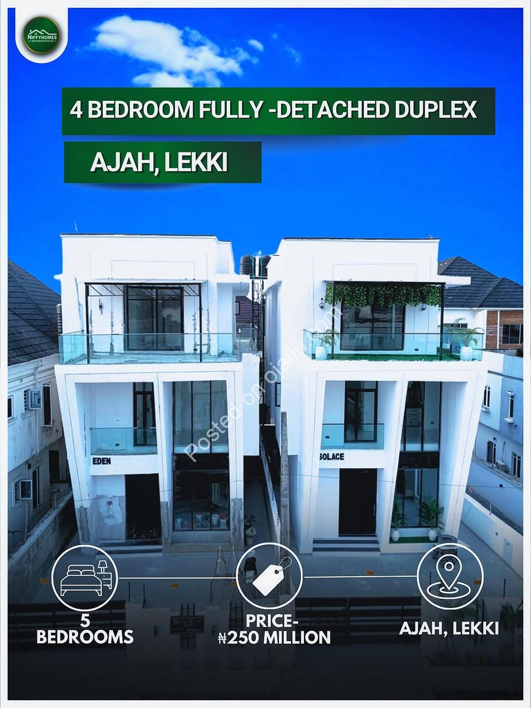 4BR Duplex with Cinema & Pool in Ajah