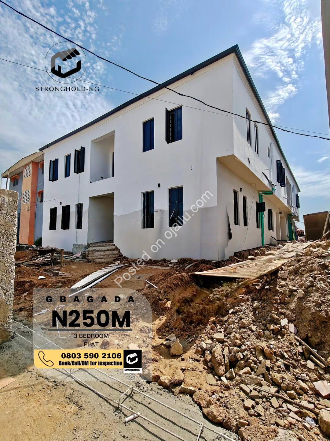 Newly Built Ensuite 3BR Flats + BQ in Gbagada | N250M