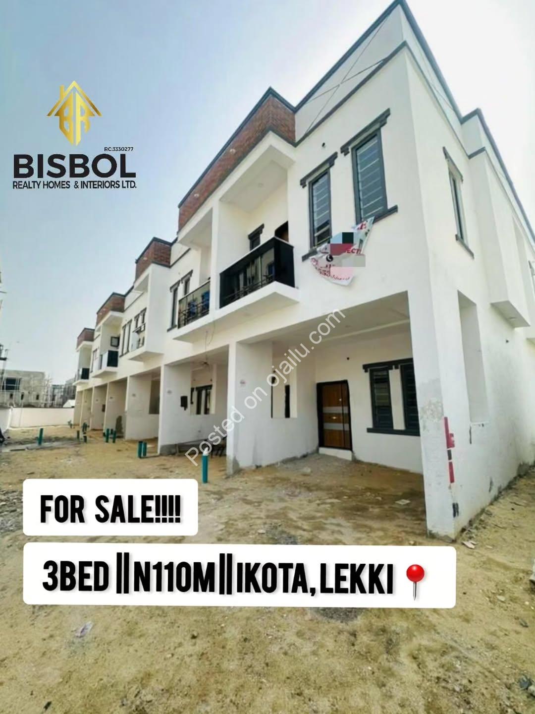 Move-In Ready: 3-Bed Terrace Duplex in Ikota Lekki
