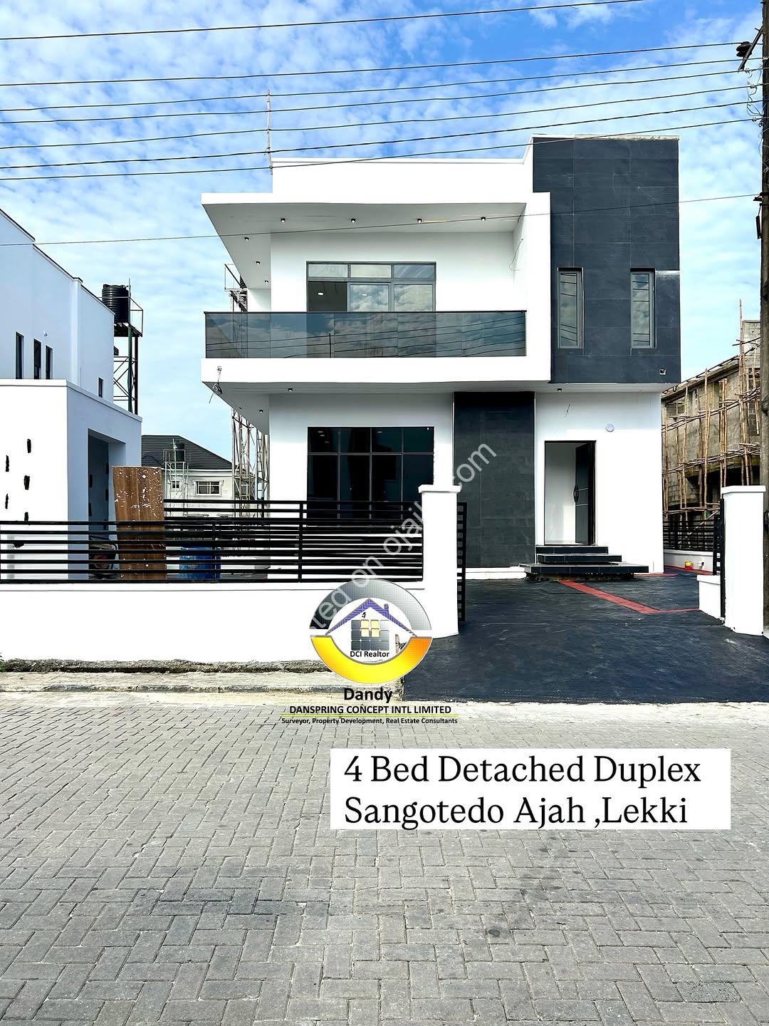Your Dream Home Awaits: 4BR Duplex with Pool in Sangotedo