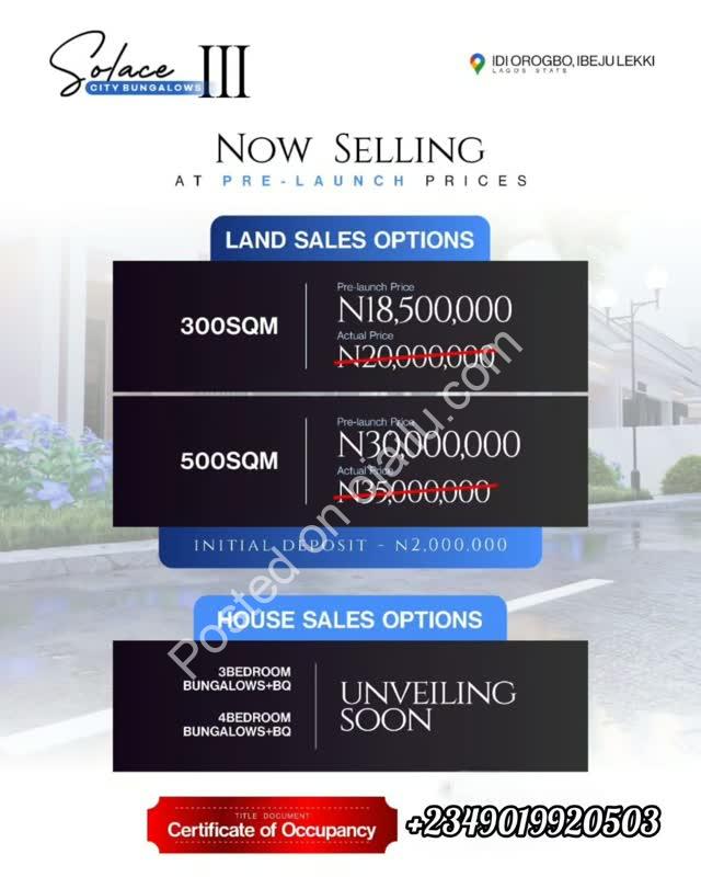 Secure Your Future: Idiorogbo Land from ₦18M