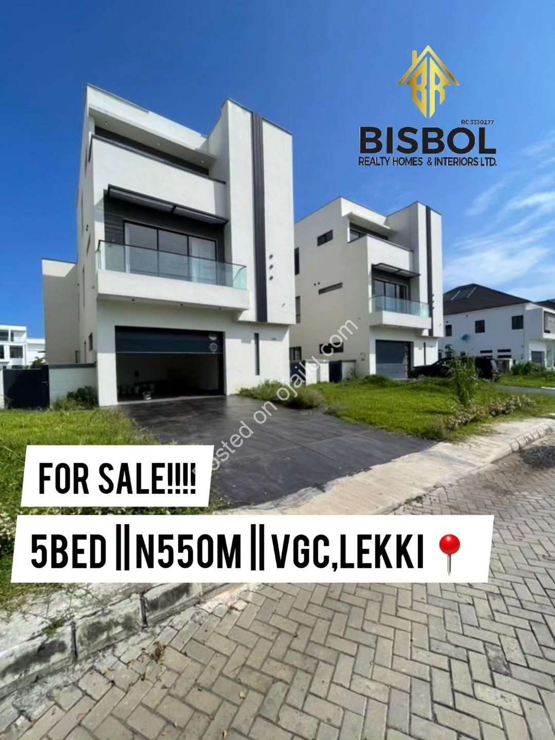 Move-In Ready: 5-Bed Duplex in VGC for ₦550M