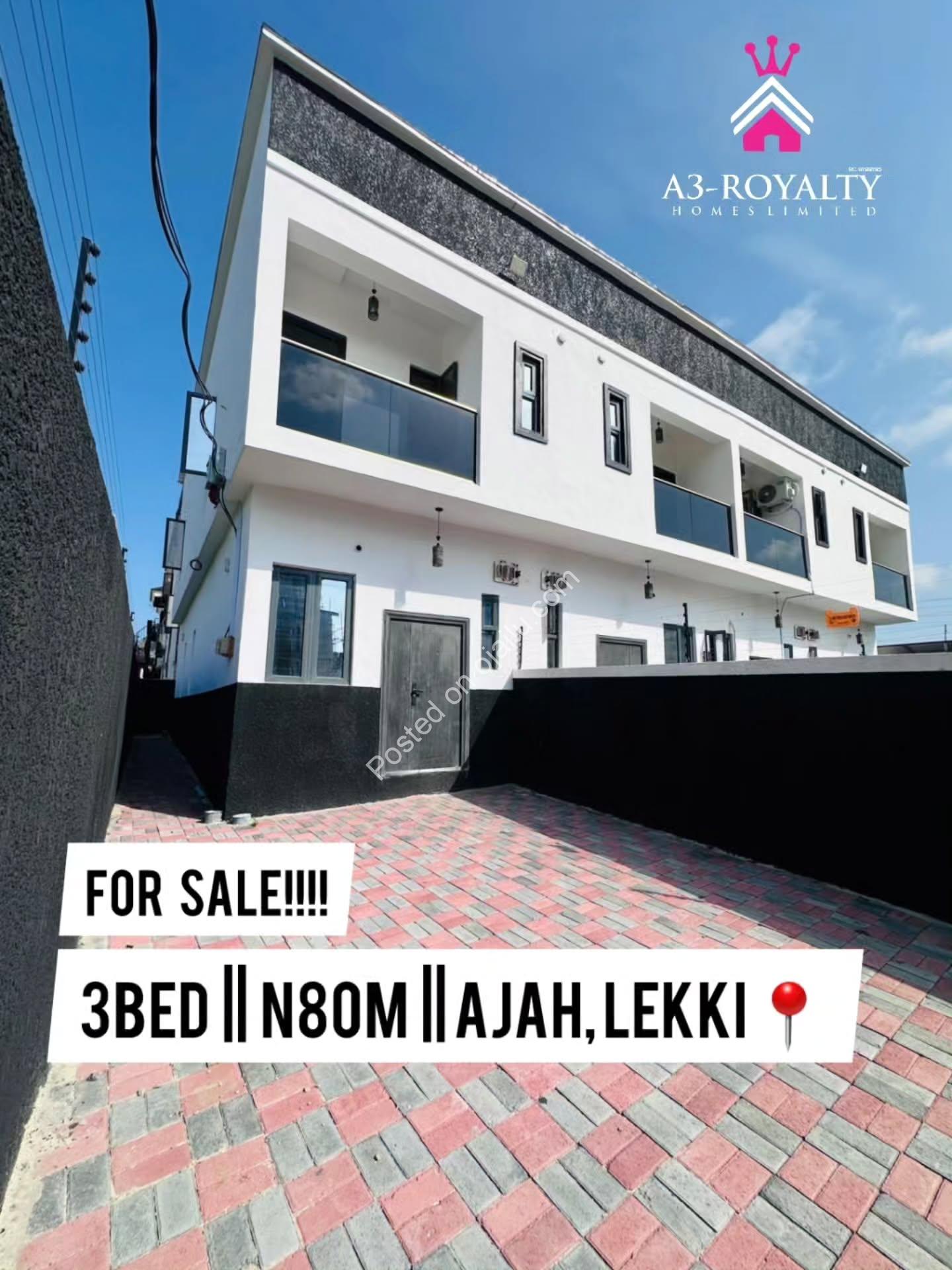 Move-In Ready: 3BR Terrace Duplex in Ajah
