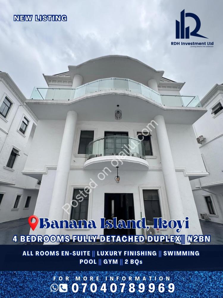 Your Private Island Oasis: 4BR Banana Island Duplex