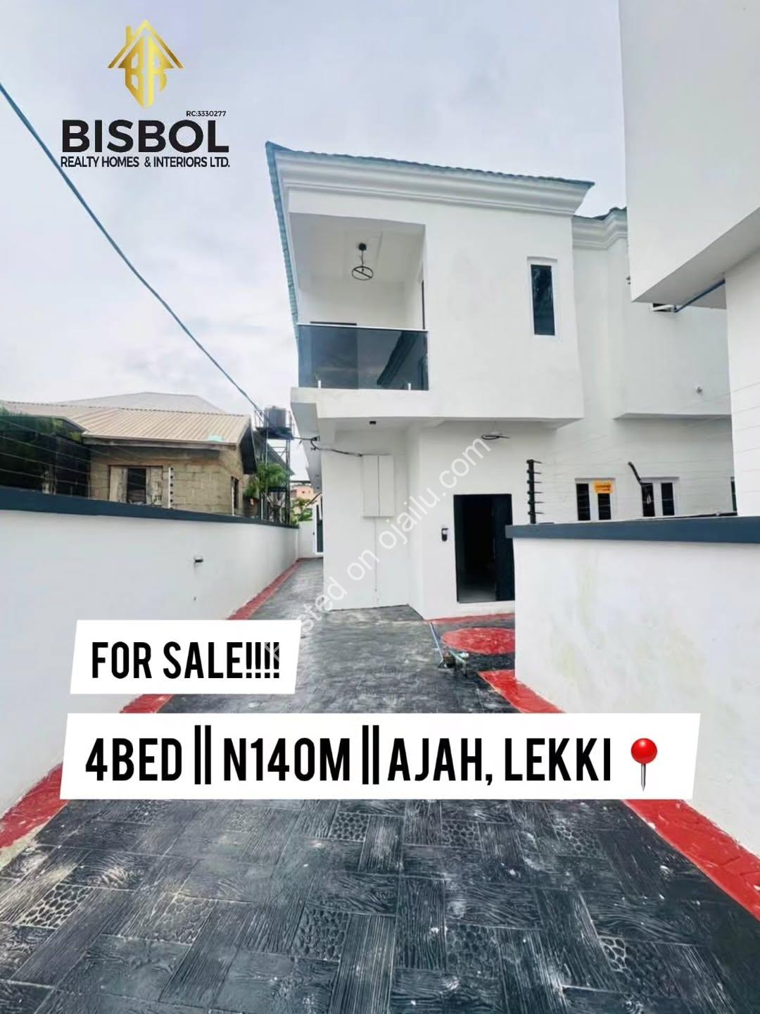 Move-in Ready! 4-Bed Semi-Detached Duplex, Ajah