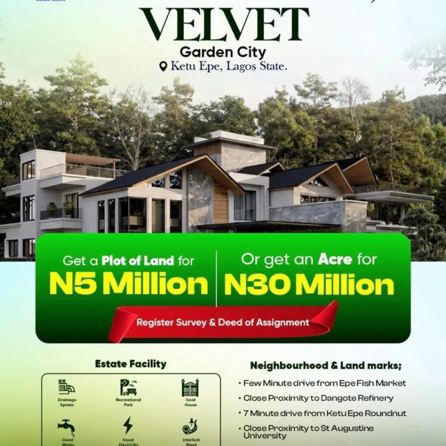 Secure Your Future: Own Prime Land in Ketu Epe from ₦5M.