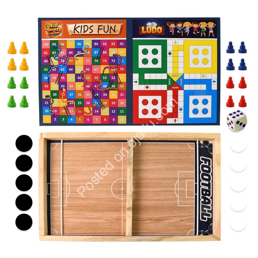 Ultimate 3-in-1 Wooden Family Fun