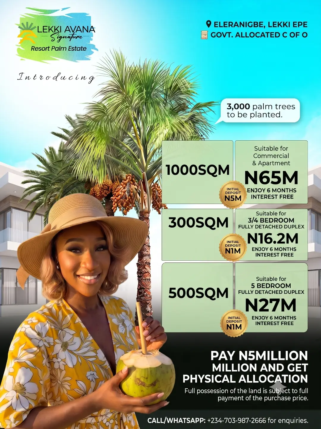 Wake Up to Palm Resort Living in Lekki’s Hottest Corridor  ✨