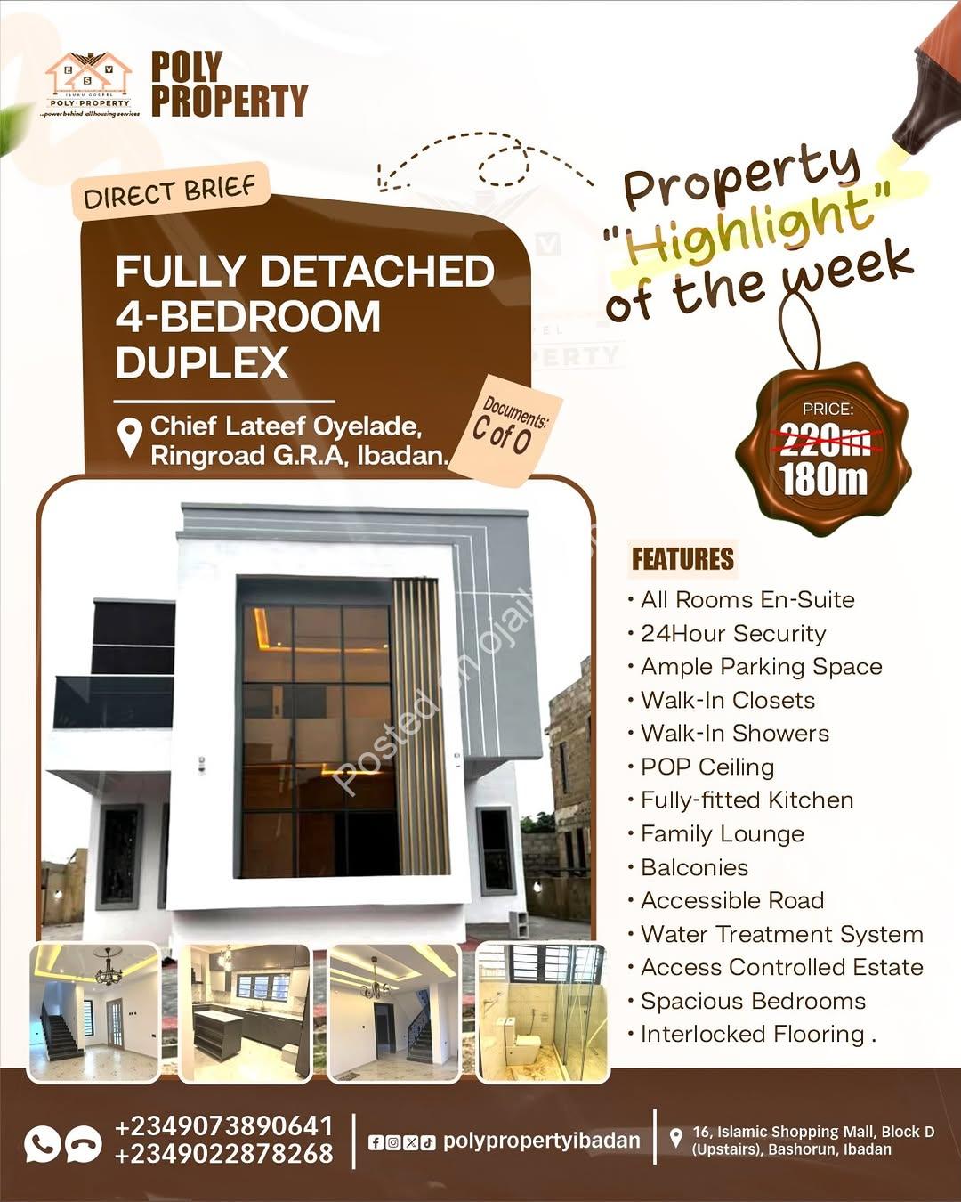 Ensuite Dream: 4BR Detached Duplex on Ringroad GRA