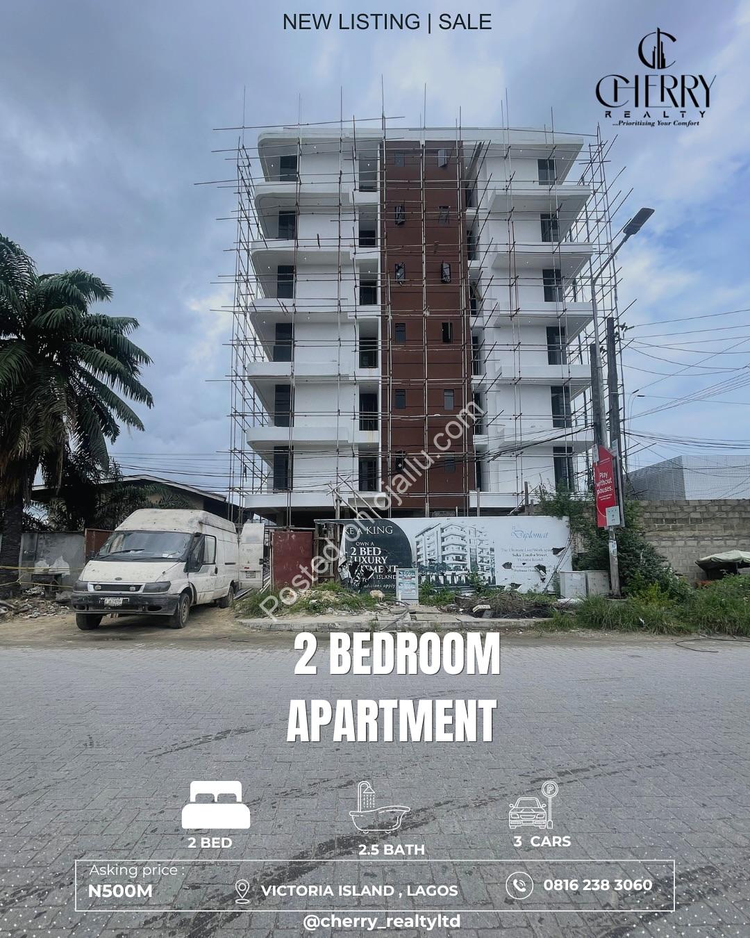 Penthouse-Style 2-Bed in Victoria Island Heart